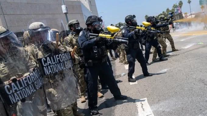 Trump unleashes military & national guards on Los Angeles protesters in face of immigrant crackdown